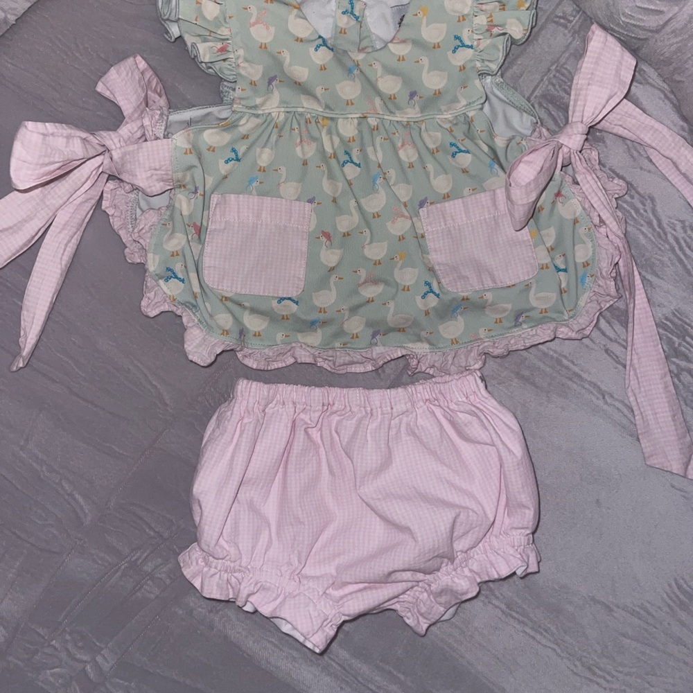 Cute Kids Matching Set with Pink and Blue Accents
